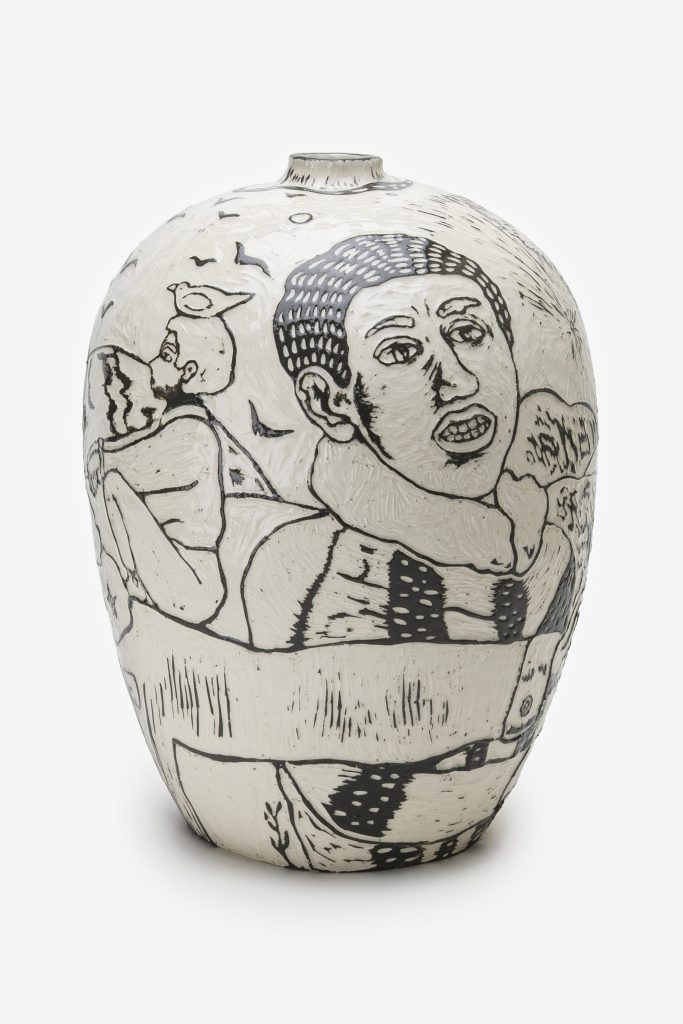 Au grès de la nuit - ceramic - Laure Masson